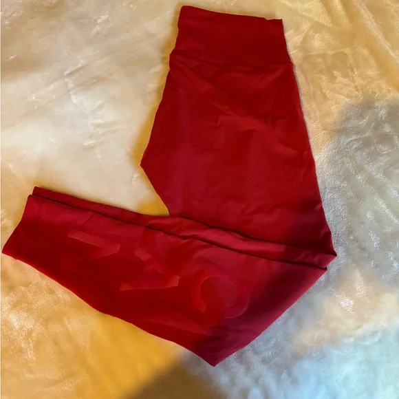 Vibrant Red Lululemon Leggings - Picture 3 of 5